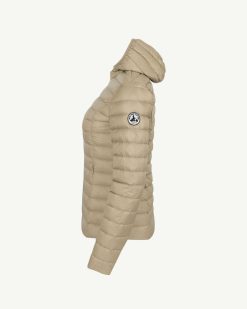 Wholesale Doudoune Legere A Capuche Beige Cloe Vetements D'Exterieur