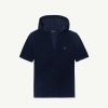 Hot Vilanova T-Shirt A Capuche Eponge Marine Vetements