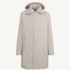 Clearance Veste Impermeable Athenes A Capuche Amovible Beige Vetements D'Exterieur