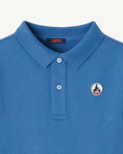 Online Polo Enfant En Coton Bio Salvador Light Denim Vetements