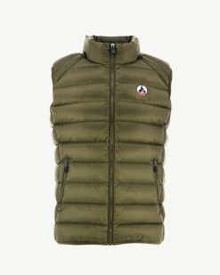 Clearance Doudoune Sans Manches Army Argent Vetements D'Exterieur