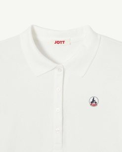 Hot Polo Franca En Coton Biologique Blanc Vetements