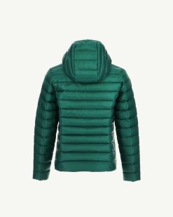 Wholesale Veste A Capuche Legere Vert Fonce Carla Kid'S Vetements D'Exterieur