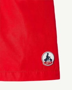 New Short De Bain Enfant Cassis Rouge Feu Vetements