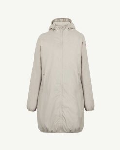 Best Veste Longue Impermeable Doublee Polaire Glendale Beige Vetements D'Exterieur