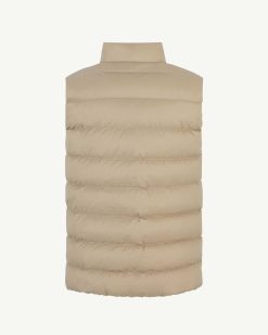 Wholesale Gilet D'Hiver Leger Sans Manches Valentine Beige Vetements D'Exterieur