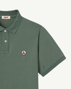 Hot Polo Marbella Vert Celadon En Coton Bio Vetements