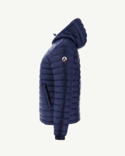 Online Doudoune Reversible A Capuche Bleu Marine Vienne Vetements D'Exterieur