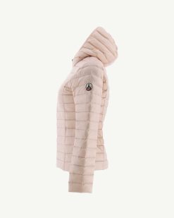 Hot Doudoune Legere A Capuche Cloe Rose Pale Vetements D'Exterieur