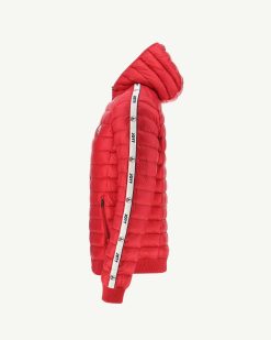 Best Doudoune A Capuche Rouge Colin Vetements D'Exterieur