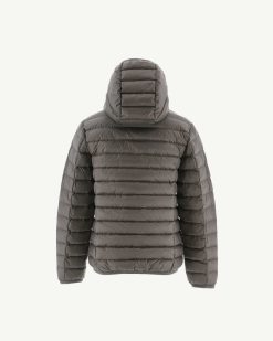 Clearance Doudoune A Capuche Taupe Hugo Vetements D'Exterieur