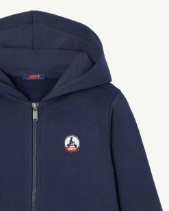 New Sweat-Shirt A Capuche En Coton Biologique Pour Enfants Tijuana Bleu Marine Vetements