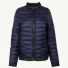 Clearance Veste D'Hiver Legere Bicolore Paola Bleu Marine/Noir Vetements D'Exterieur