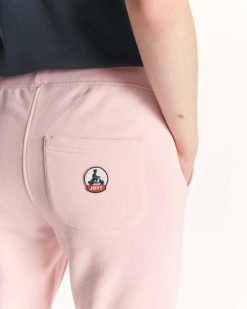 Online Pantalon De Jogging En Coton Biologique Valparaiso Rose Peche Vetements