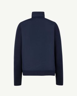 Hot Veste A Capuche Bi-Tissu Bleu Marine Bardenas Vetements D'Exterieur