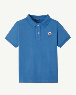 Online Polo Enfant En Coton Bio Salvador Light Denim Vetements