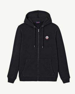 Clearance Sweat A Capuche Noir En Coton Biologique Mexico Vetements