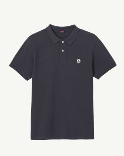 Hot Polo Marbella En Coton Biologique Bleu Marine Vetements