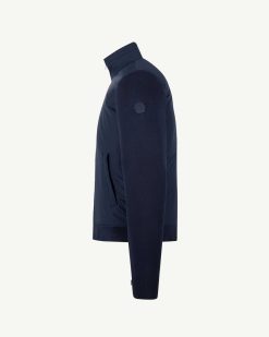 Hot Veste A Capuche Bi-Tissu Bleu Marine Bardenas Vetements D'Exterieur