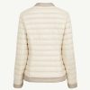 Online Veste D'Hiver Legere Bicolore Paola Argile/Beige Vetements D'Exterieur