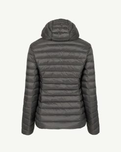 Online Doudoune Legere A Capuche Anthracite Cloe Vetements D'Exterieur