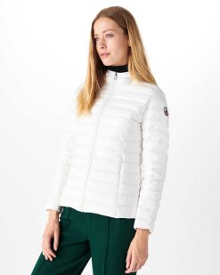 New Doudoune Legere A Capuche Blanc Cloe Vetements D'Exterieur