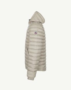 Clearance Armee/Beige Doudoune A Capuche Reversible Bergen 2.0 Vetements D'Exterieur