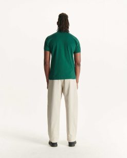 Hot Polo Marbella Vert Fonce En Coton Bio Vetements