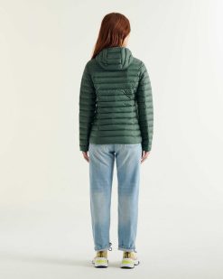 Clearance Doudoune Legere A Capuche Cloe Vert Celadon Vetements D'Exterieur