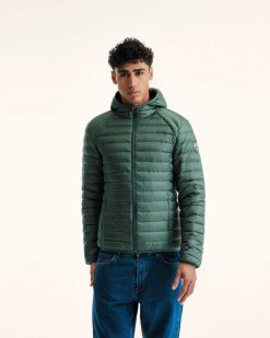 Best Doudoune Legere A Capuche Nico Vert Celadon Vetements D'Exterieur