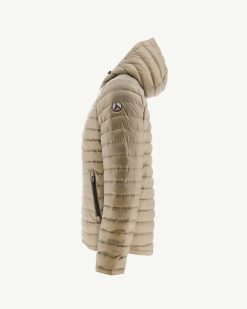 Hot Doudoune A Capuche Reversible Armee/Beige Bergen Vetements D'Exterieur