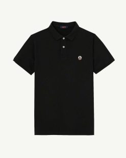 Wholesale Polo Marbella Noir En Coton Biologique Vetements