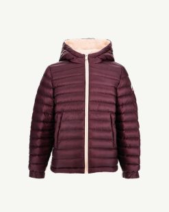 Hot Rose Pale/Aubergine Doudoune Reversible Pour Enfant Zurich Vetements D'Exterieur