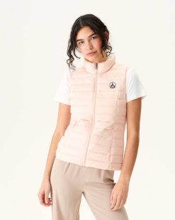 Clearance Doudoune Legere Sans Manches Rose Tendre Seda Vetements D'Exterieur