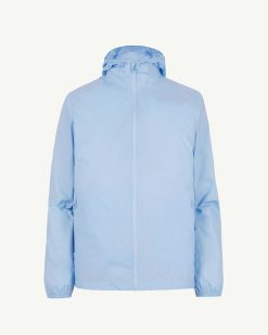 Clearance Veste Impermeable Pliable Derry Bleu Ciel Vetements D'Exterieur