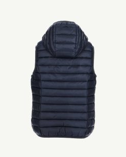 Best Veste Matelassee Sans Manches A Capuche Bleu Marine Djam Kid Vetements D'Exterieur