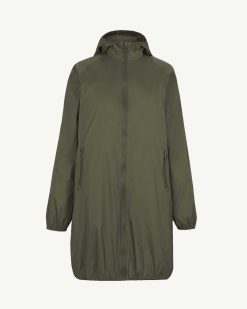 Wholesale Glendale Veste Impermeable Longue A Capuche Army Vetements D'Exterieur