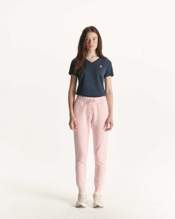 Online Pantalon De Jogging En Coton Biologique Valparaiso Rose Peche Vetements