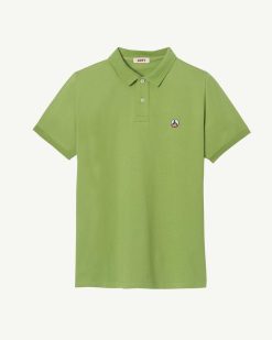 Hot Polo Marbella En Coton Biologique Vert Fougere Vetements