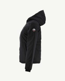 New Doudoune A Capuche Reversible Noire Vienne Vetements D'Exterieur