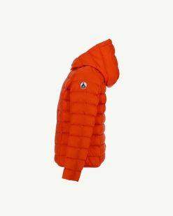 Online Veste Matelassee A Capuche Grand Froid Pour Enfant Dark Orange Gold 2.0 Vetements D'Exterieur