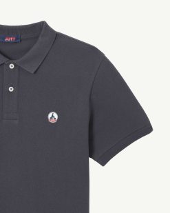 Hot Polo Marbella En Coton Biologique Bleu Marine Vetements