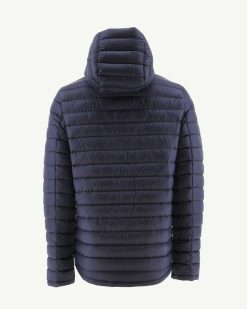 New Doudoune Reversible A Capuche Bleu Marine Bergen Vetements D'Exterieur