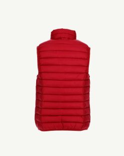 New Doudoune Sans Manches Rouge Zoe Vetements D'Exterieur