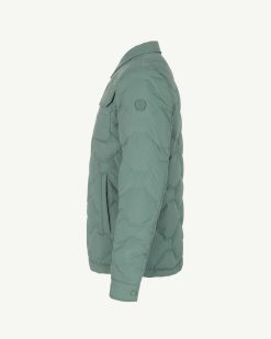 Clearance Andy Ultralight Overshirt Veste D'Hiver Vert Celadon Vetements D'Exterieur