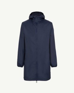 Hot Veste Longue Impermeable Doublee Polaire Oban Marine Vetements D'Exterieur