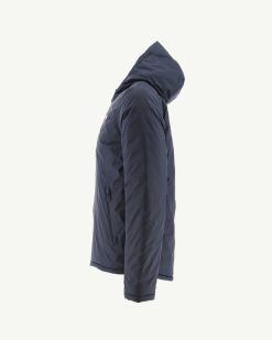 New Doudoune Reversible A Capuche Bleu Marine Bergen Vetements D'Exterieur