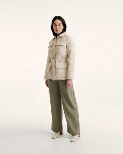 Hot Veste Safari D'Hiver Ultralegere Carmen Argile Vetements D'Exterieur