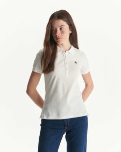 Hot Polo Franca En Coton Biologique Blanc Vetements