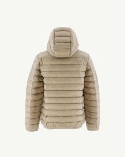 New Doudoune A Capuche Beige Hugo Vetements D'Exterieur